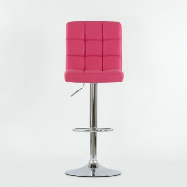 Барный стул Barneo N-48 Kruger розовая (фуксия) кожа
