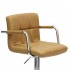 Барный стул Barneo N-69 Kruger Arm светло-коричневая кожа