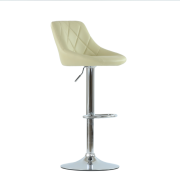 Барный стул Barneo N-83 Comfort (Комфорт) бежевая кожа