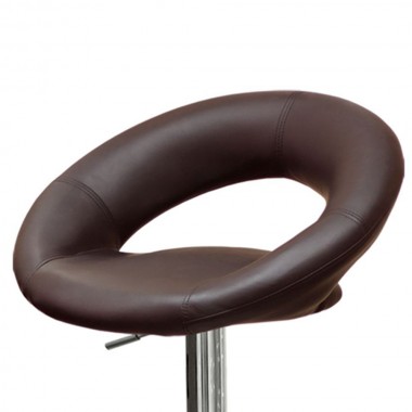 Барный стул Barneo N-84 Mira темно-коричневая кожа