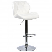 Барный стул Barneo N-85 Diamond белая кожа