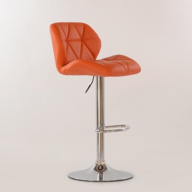 Барный стул Barneo N-85 Diamond оранжевая кожа