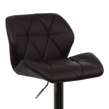 Барный стул Barneo N-85 Diamond темно-коричневая кожа