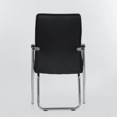 Кресло Barneo K-14 для посетителей и переговорных черный