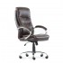 Кресло Barneo K-58 для руководителя коричневая кожа, газлифт 3кл, PU-R57