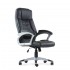 Кресло Barneo K-7 для руководителя черная кожа, газлифт 3кл, PU-X18