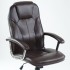Кресло Barneo K-8 для руководителя коричневая кожа, газлифт 3кл, PU-R57
