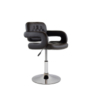 Полубарный стул Barneo N-135 Gregor темно-коричневая кожа