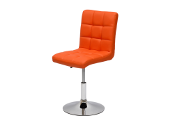 Полубарный стул Barneo N-48 Kruger оранжевая кожа
