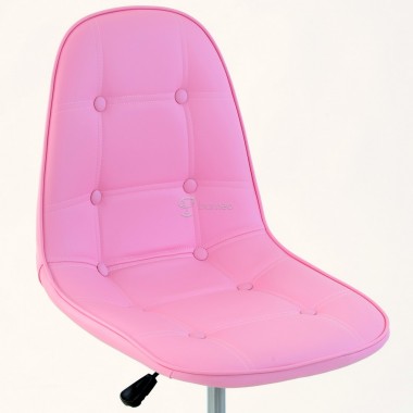 Стул Barneo N-143 Pulsante Roll экокожа розовая PU стул мастера на колесах