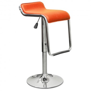 Барный стул BARNEO N-41 aLem оранжевая кожа