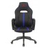 Кресло игровое Zombie A3 черный/синий искусственная кожа крестовина пластик