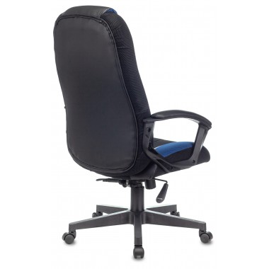 Кресло игровое Zombie VIKING-9 черный/синий искусст.кожа/ткань крестовина пластик