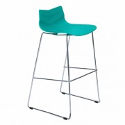 Барный стул Батнер пластик голубой