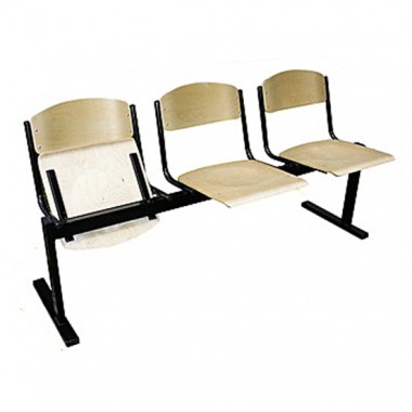 Секция стульев деревянная без подлокотников